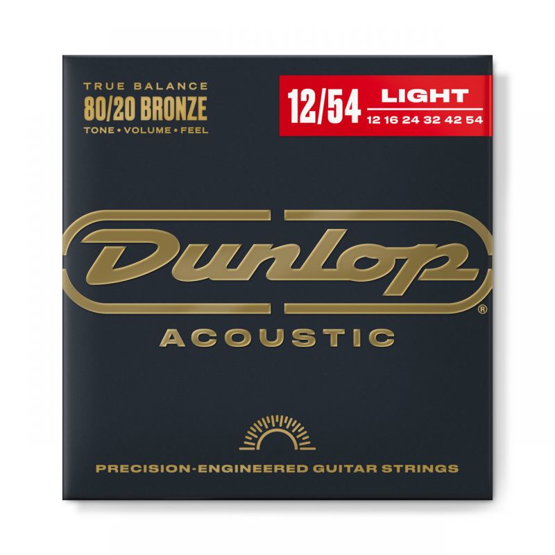 Набор струн DUNLOP DAB1254 80/20 BRONZE ACOUSTIC GUITAR STRINGS (12-54)
